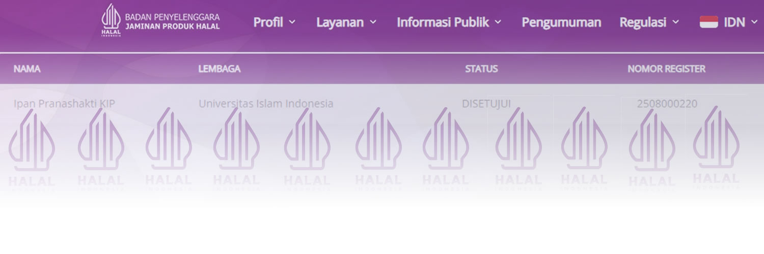 Pendamping Produk Halal (PPH) di YOGYA bantul sleman gunung kidul kulon progo